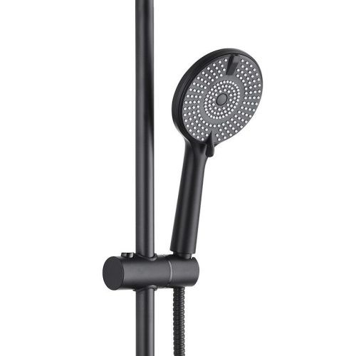 Душевая стойка Bond Circle B04-9188 настенная цвет черный - фото 3