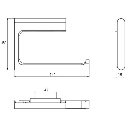 Бумагодержатель Emco Flow 2700 001 00 - фото 2