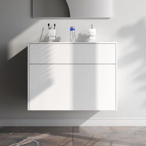 Тумба под раковину Am.Pm Inspire V2.0 M50AFHX0803WM 80х50 подвесная цвет белый