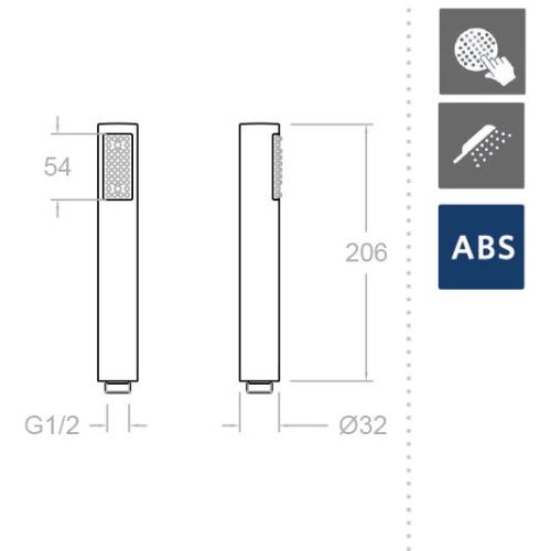 Душевая лейка Ramonsoler Accesorios 3713P цвет хром - фото 3