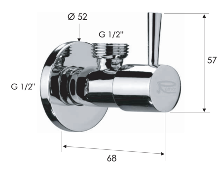 Запорный вентиль Remer 128L1212NO