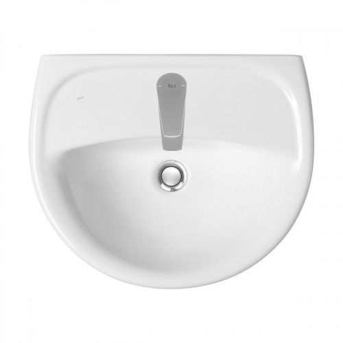 Раковина из сантехнического фарфора Jika Lyra 8142700001049 50х40 подвесная цвет белый 1 отверстие под смеситель - фото 5