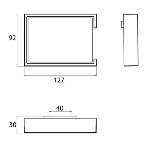 Бумагодержатель Emco Liaison 1800 001 00 - фото 2