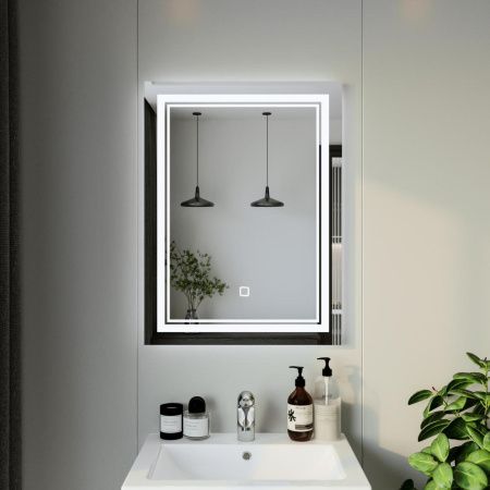 Зеркало с подсветкой Бриклаер Эстель 4627125414299 60х80 подвесное