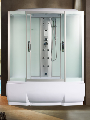 Душевой бокс River DUNAY 10000001577 170х80 стекло матовое профиль хром - фото 3