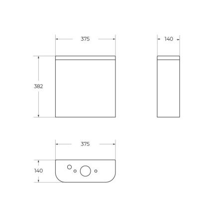 Бачок для унитаза BelBagno Steam BB130T