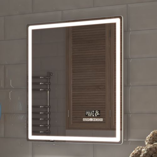 Зеркало с подсветкой Vigo Geometry Media Voice 44 60х70 - фото 3