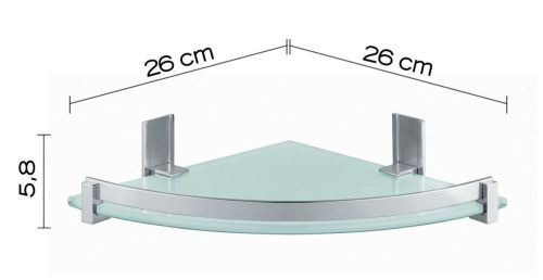 Полка в ванную комнату Gedy CD80(38) - фото 3