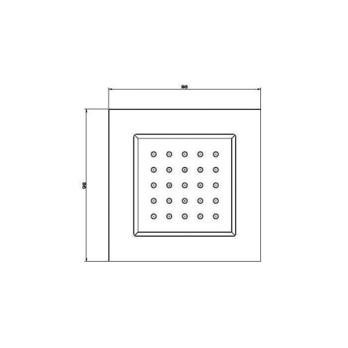 Встраиваемая поворотная боковая форсунка Gessi Body Jets 32987#031 - фото 2