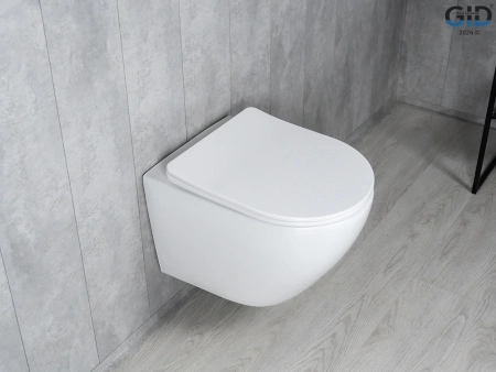 Унитаз подвесной Gid Tornado 62258Y белый с сиденьем микролифт безободковый смыв торнадо