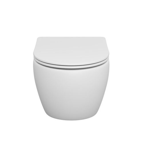 Унитаз подвесной Grossman Торнадо GR-4457MSQ белый с сиденьем микролифт безободковый смыв торнадо - фото 2