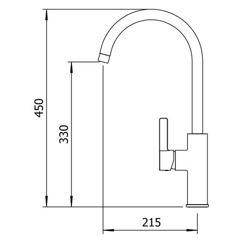Смеситель для кухни Clever Alpina Round 61192 на мойку никель - фото 2