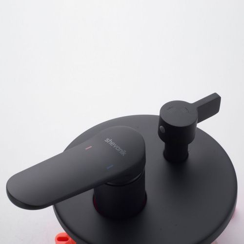 Душевая система Shevanik S4335H встраиваемая в стену цвет черный - фото 5