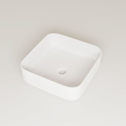 Раковина из сантехнического фарфора Iddis Bridge BRIWM04i27 40х40 накладная цвет белый без отверстий под смеситель - фото 4