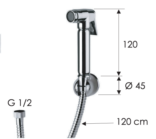 Гигиенический душ Remer 332332OLA хром - фото 2