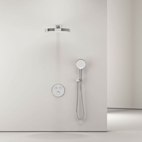 Душевая система Sancos Space SC3006CH встраиваемая в стену цвет хром с термостатом - фото 2