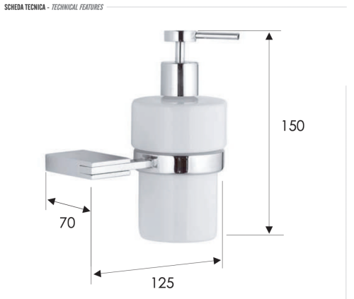 Дозатор Remer Epoca EP13CR - фото 2