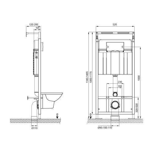 Инсталляция для унитаза Bettoserb Sava Slim Superior 40006450 - фото 2