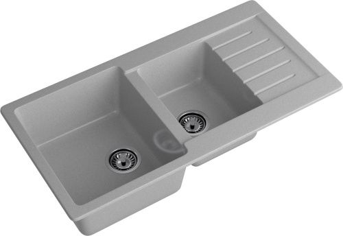 Кухонная мойка Granfest Practik P-980KL серый 100х50 цвет серый поверхность матовая - фото 2