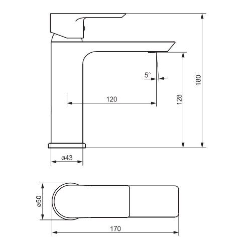 Смеситель Damixa Apollo 470210000 на раковину хром - фото 5