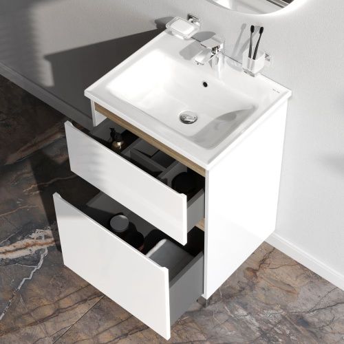 Тумба под раковину Am.Pm X-Joy M85AFSX0552WG 50х40 напольная цвет белый - фото 4