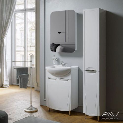 Зеркало-шкаф Alavann Monaco ALV0284001 80х60 подвесной цвет белый - фото 4