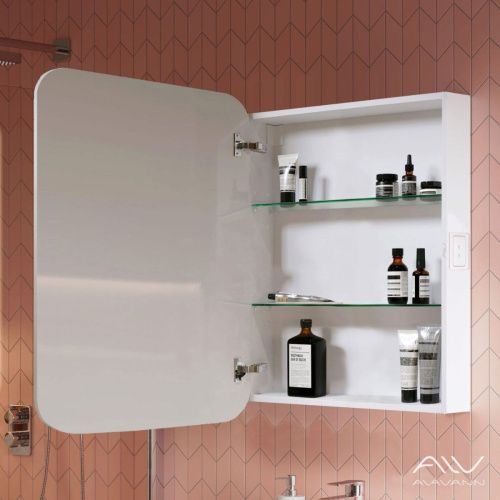 Зеркало-шкаф Alavann Lana ALV0278003 60х80 подвесной цвет белый - фото 2