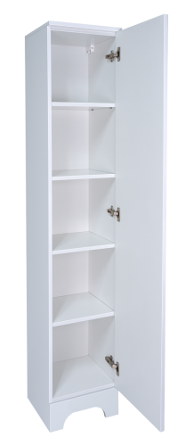 Шкаф-пенал Misty Лейла П-Лей0501-01П 40х180 напольный цвет белый - фото 2