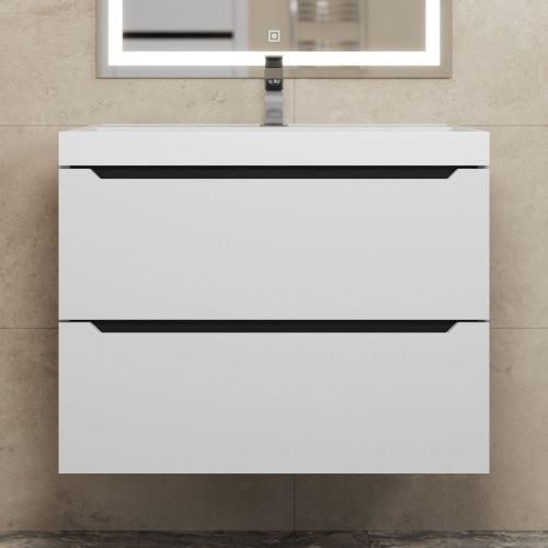 Тумба под раковину Uperwood Tanos 2930205141 70х50 подвесная цвет белый - фото 5