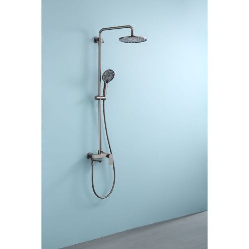 Душевая стойка Raglo R03 R03.24.09 настенная цвет серый - фото 4