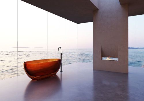 Ванна из полиэфирной смолы Abber Kristall AT9703Opal 170х80 отдельностоящая овальная - фото 3