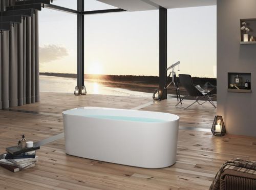 Ванна акриловая Allen Brau Priority 2.31001.21 170х80 отдельностоящая овальная с ножками - фото 5