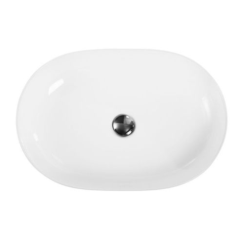 Раковина из сантехнического фаянса BelBagno BB1348 60х40 накладная цвет белый без отверстий под смеситель - фото 2