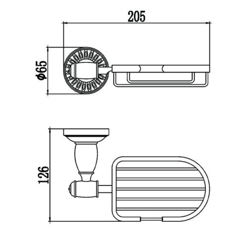 Мыльница Savol S-006632H - фото 3