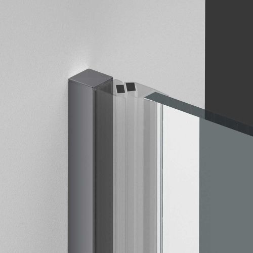 Душевая дверь Vincea Alpha VDP-3AL700CLGM 70х195 стекло прозрачное профиль вороненая сталь - фото 3