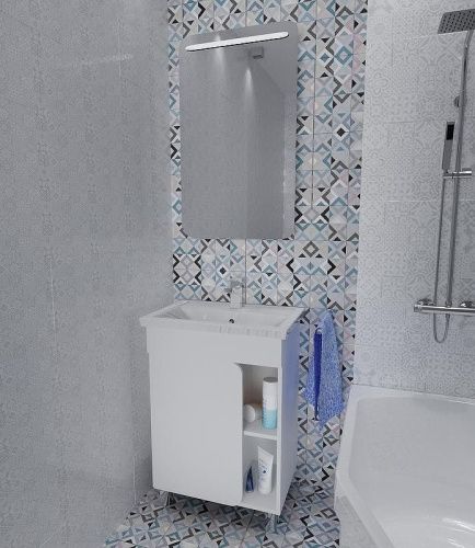 Тумба под раковину 1MarKa Nuvo У76055 60х40 цвет белый - фото 2