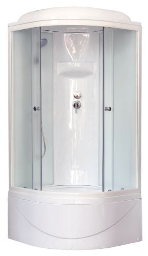 Душевая кабина Royal Bath ВК RB100BK6-WC 100х100 четверть круга с крышей