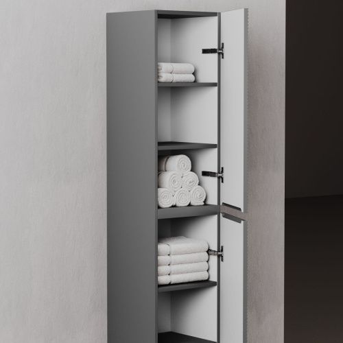 Шкаф-пенал Sancos FOLK PFL35GS 40х170 подвесной цвет серый - фото 5