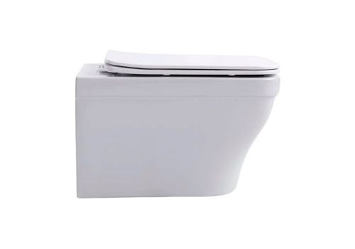 Унитаз подвесной Aquatek АМАДЕО AQ1163-00 белый с сиденьем микролифт безободковый каскадный смыв - фото 3