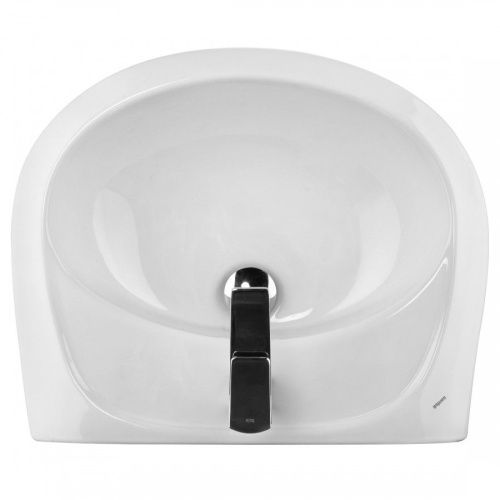 Раковина из сантехнического фарфора Santek Бриз 1WH110460 60х50 подвесная цвет белый 1 отверстие под смеситель - фото 3