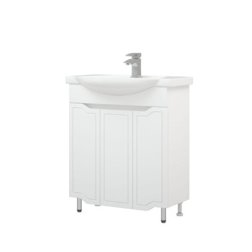 Тумба под раковину Corozo Мирра SD-00001515 70х30 напольная цвет белый - фото 4