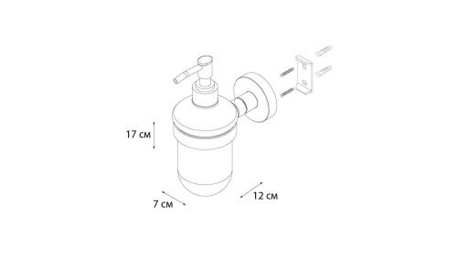 Дозатор жидкого мыла Fixsen Comfort gold FX-87012 - фото 4