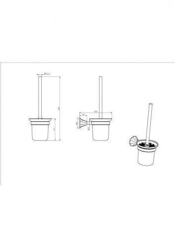 Ершик Biatrichi CeramaLux 73013-1 - фото 2