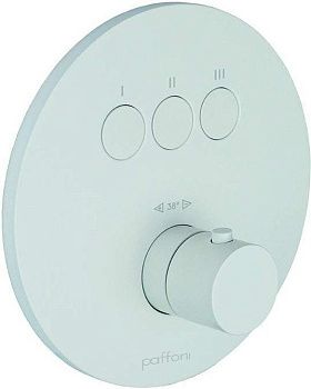 Смеситель для душа Paffoni Compact Box CPT019BO встраиваемый в стену белый с термостатом