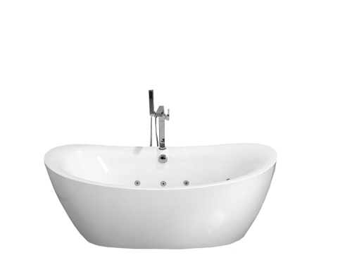 Ванна акриловая Frank 20109830 180х85 отдельностоящая овальная с каркасом - фото 2