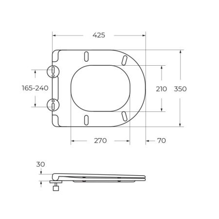 Крышка-сиденье Cezares ECO CZR-2040-SC