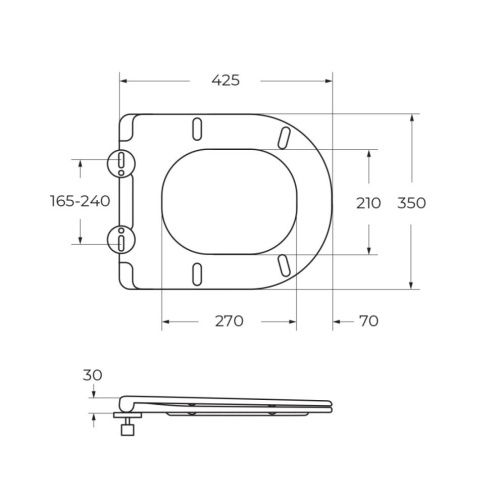 Крышка-сиденье Cezares ECO CZR-2040-SC - фото 4