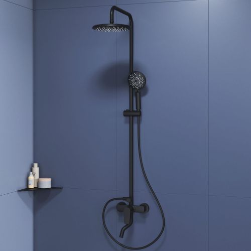 Душевая стойка RGW Shower Panels 59140125-04 настенная цвет черный - фото 3