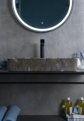 Раковина керамическая Gid Geométrico 54475 60х30 накладная цвет многоцветный без отверстий под смеситель - фото 3