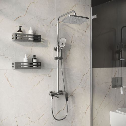 Душевая стойка Grossman Advans 500.K35.09.100 настенная цвет хром - фото 3